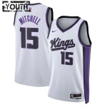 Maillot NBA Sacramento Kings Davion Mitchell Nike 2023-24 Association Edition Blanc Swingman - Enfant